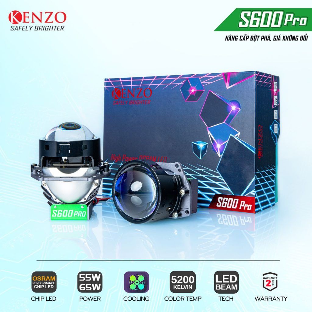 Bi led hiệu suất cao Kenzo S600 Pro