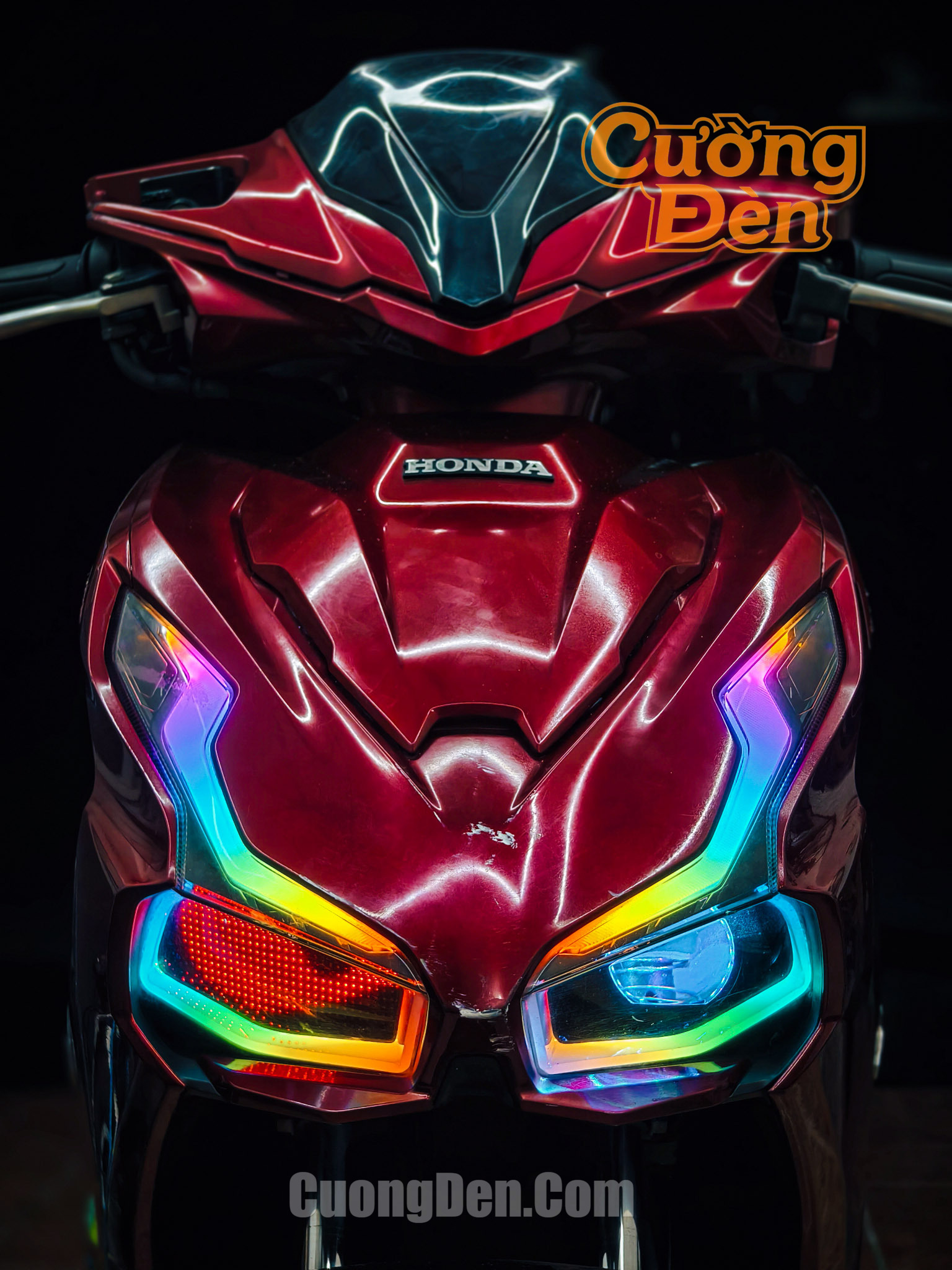 Honda Air Blade Đột Phá: Độ Bi Kenzo S600 2.5 Inch, Full LED Audi & Màn Hình LED Matrix Công Nghệ