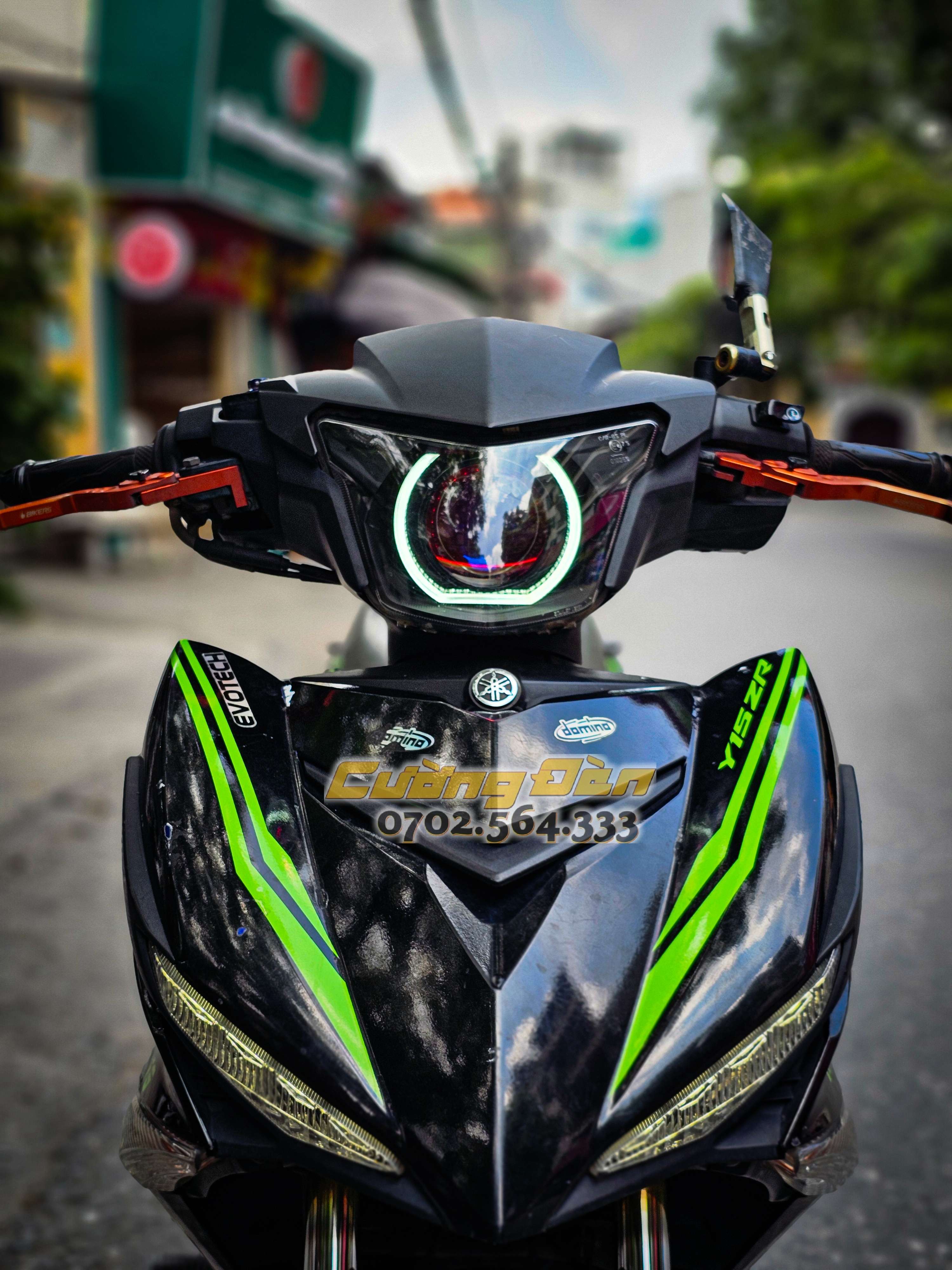 Exciter 150 Độ Bi Cầu, Vòng 3D Chữ U, Mắt Quỷ APP | Giắc Zin PNP