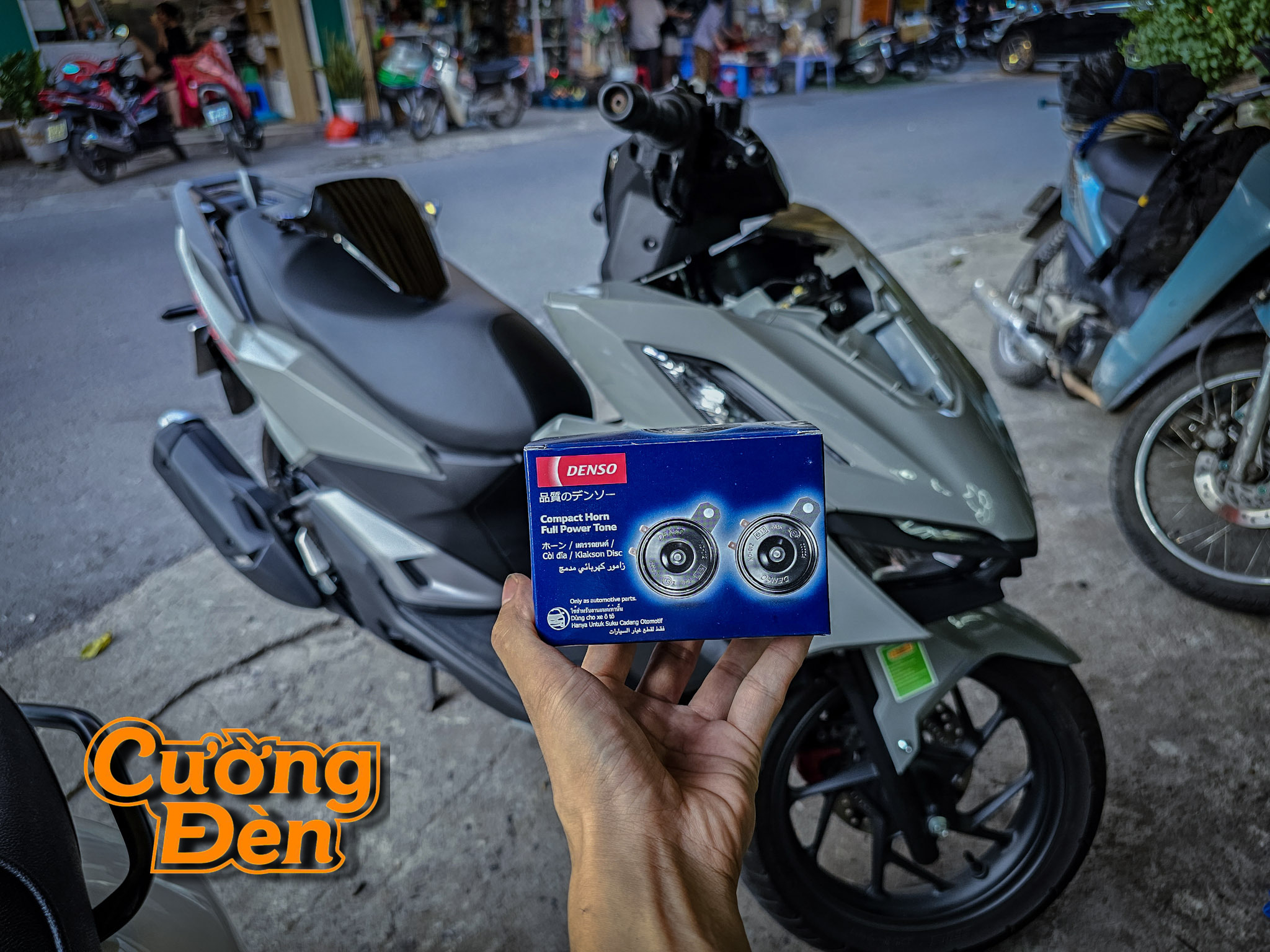 Honda Vario 160 Nâng Cấp 2 Còi Denso Chính Hãng: Âm Thanh Vang & To Hơn, Lắp Đặt Giữ Zin