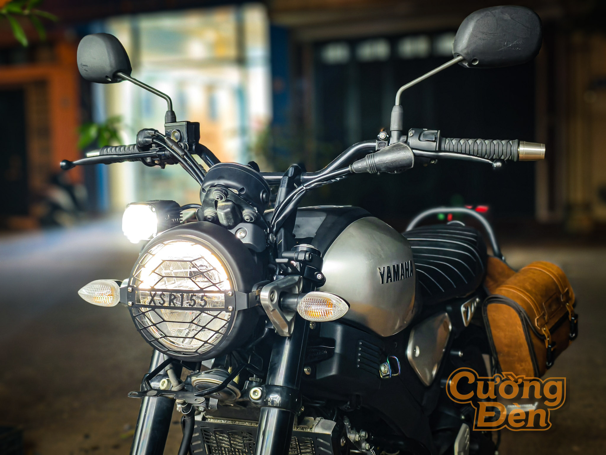 Yamaha XSR155 Lắp Đèn Trợ Sáng Kenzo CX80 – Pha 60W, Gọn Gàng & Chắc Chắn