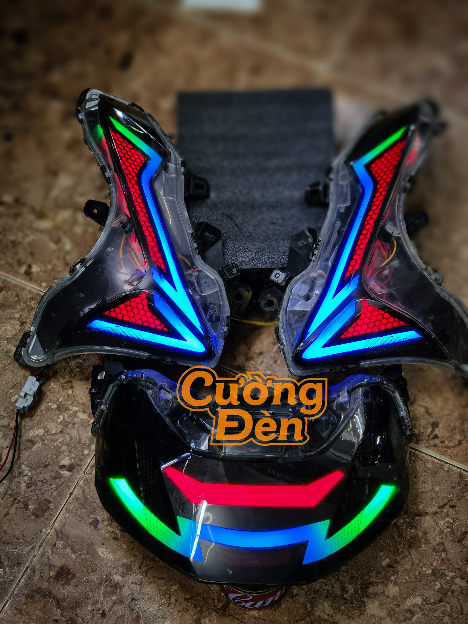 Honda SH 2019 Độ Full LED Audi DMX Thiết Kế Riêng – Xi Nhan, Đèn Hậu Batman 210 Hiệu Ứng APP