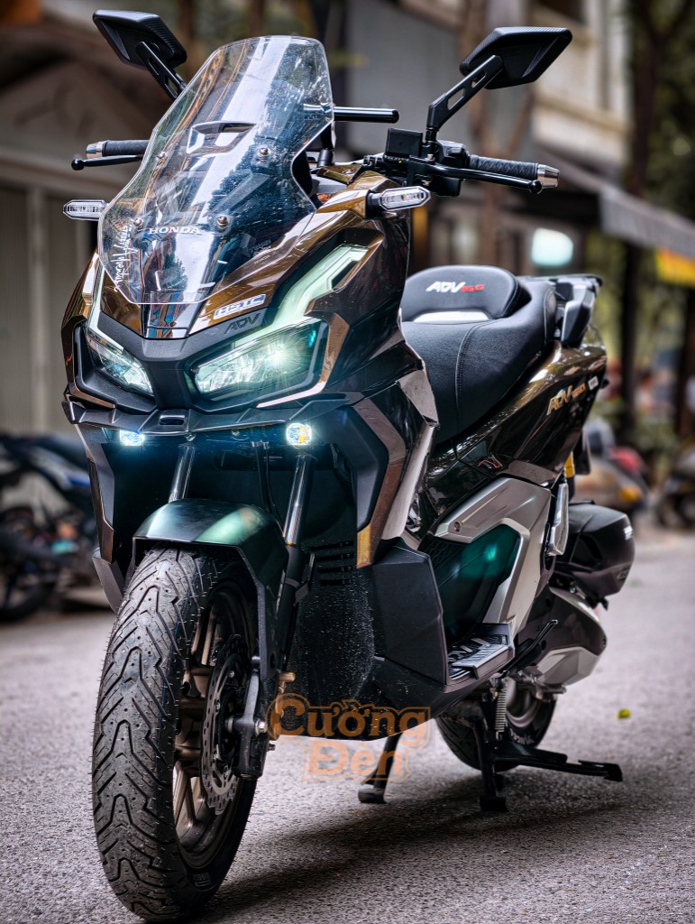 Xe Honda ADV160 độ đèn trợ sáng TITAN M10 ultra v2 kèm Passing chuẩn chỉnh