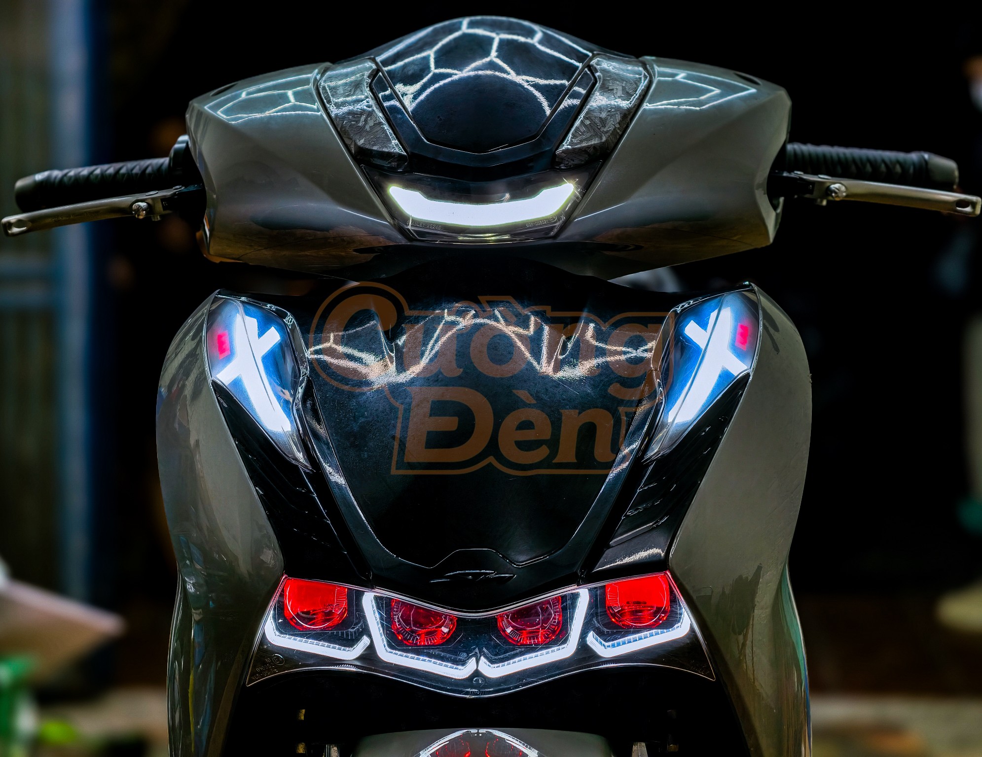 Honda SH độ 4 bi cầu 1.5 inch cực đẹp , thiết kế lạ mắt độc đáo