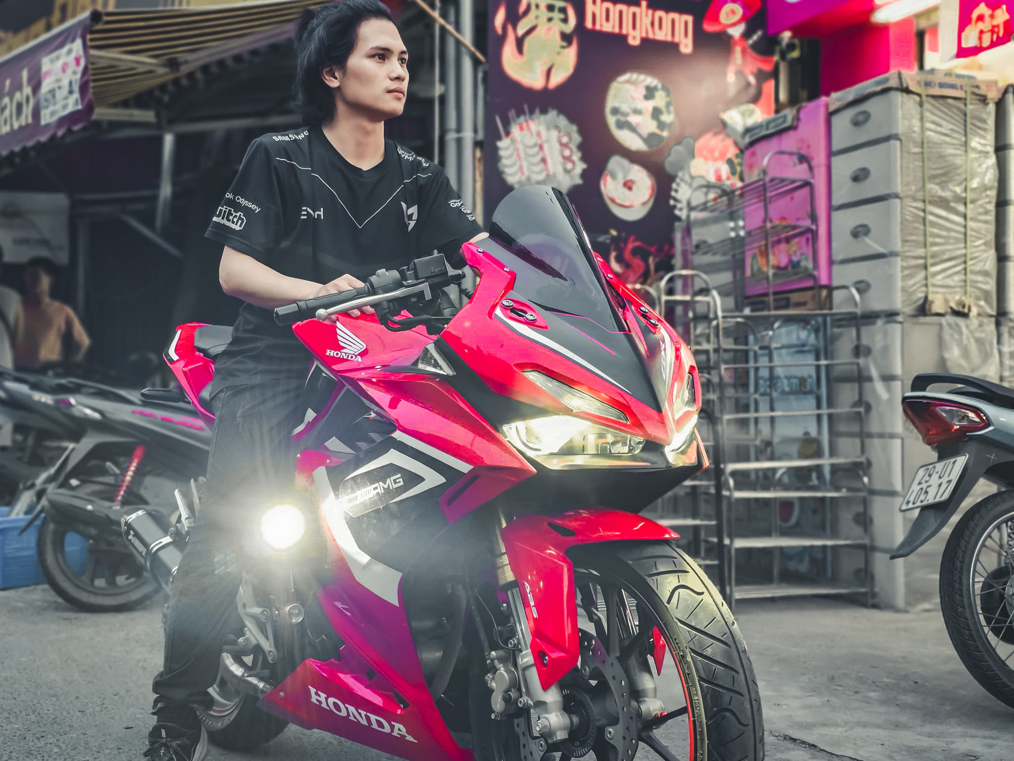 Honda CBR150R nâng cấp đèn trợ sáng Kenzo KZ40 siêu sáng , chính hãng BH 12 tháng